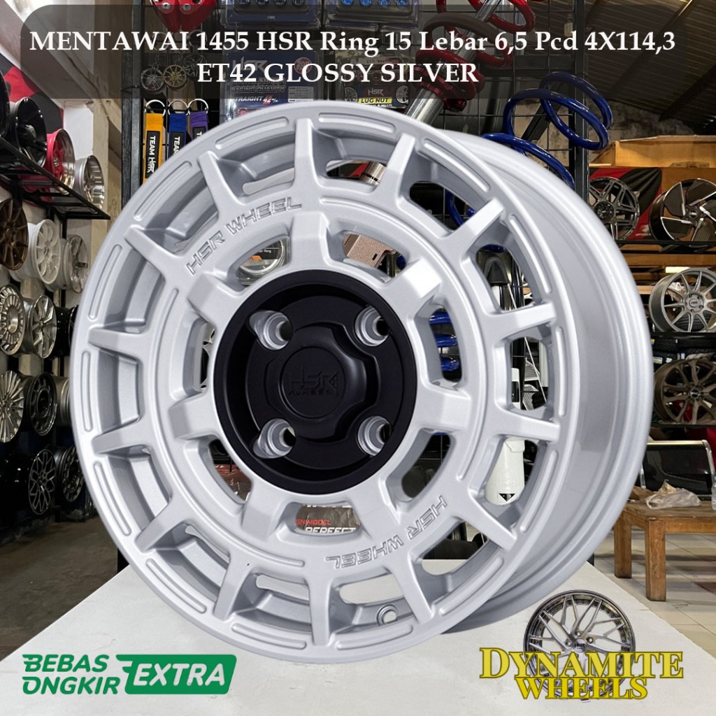 velg ring 15 hsr mentawai ring 15 lebar 6,5 hsr untuk avanza xenia evalia kijang galant