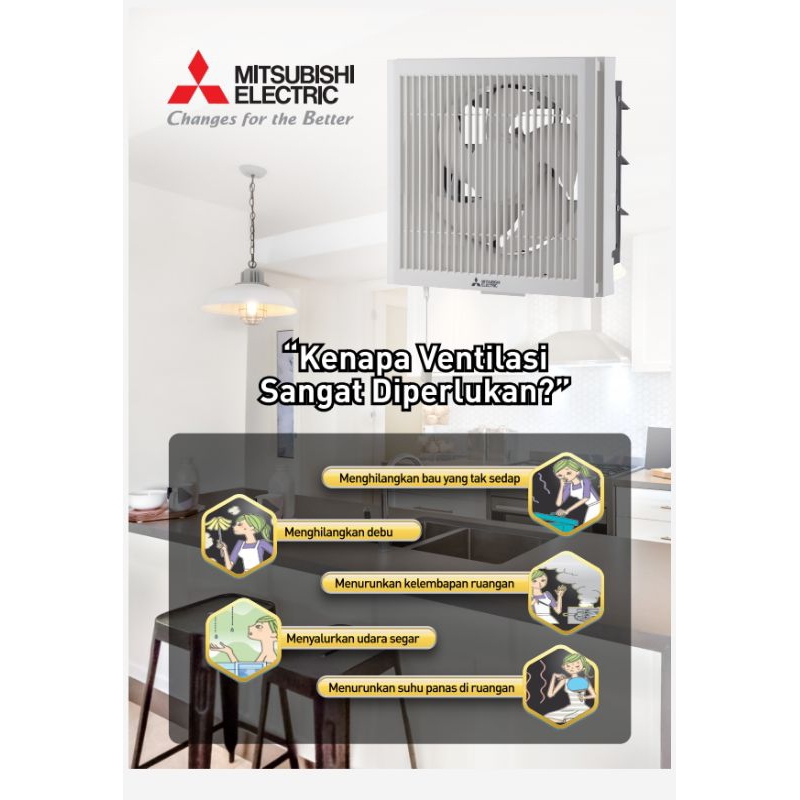 EXHOUST FAN - Mitsubishi EX20RHK5T ( 8") - Mitsubishi EX25RHK5T (10")
