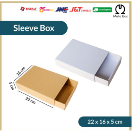 

Kardus Laci 22 x 16 x 5 cm Sleeve Box / Sliding Box / Box Packaging Hampers Kotak Kue