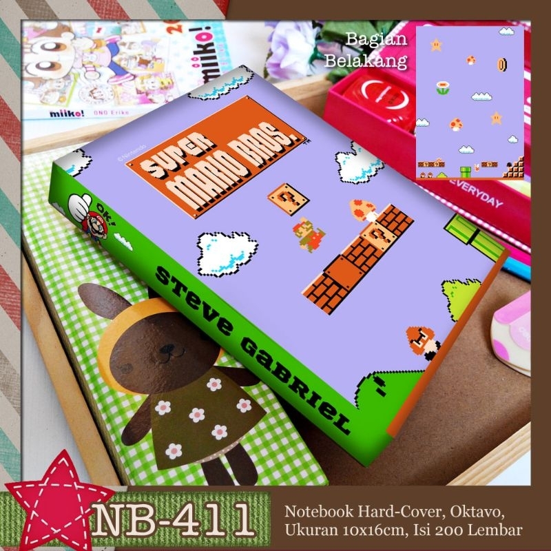 

Notebook Custom Super Mario Bros 90's Vibe