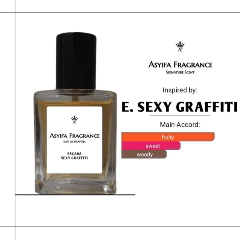 Asyifa Fragrance - Parfum Wanita Tahan Lama Aroma Manis, Buah & Fresh inspired By Sexy Grafity | Par