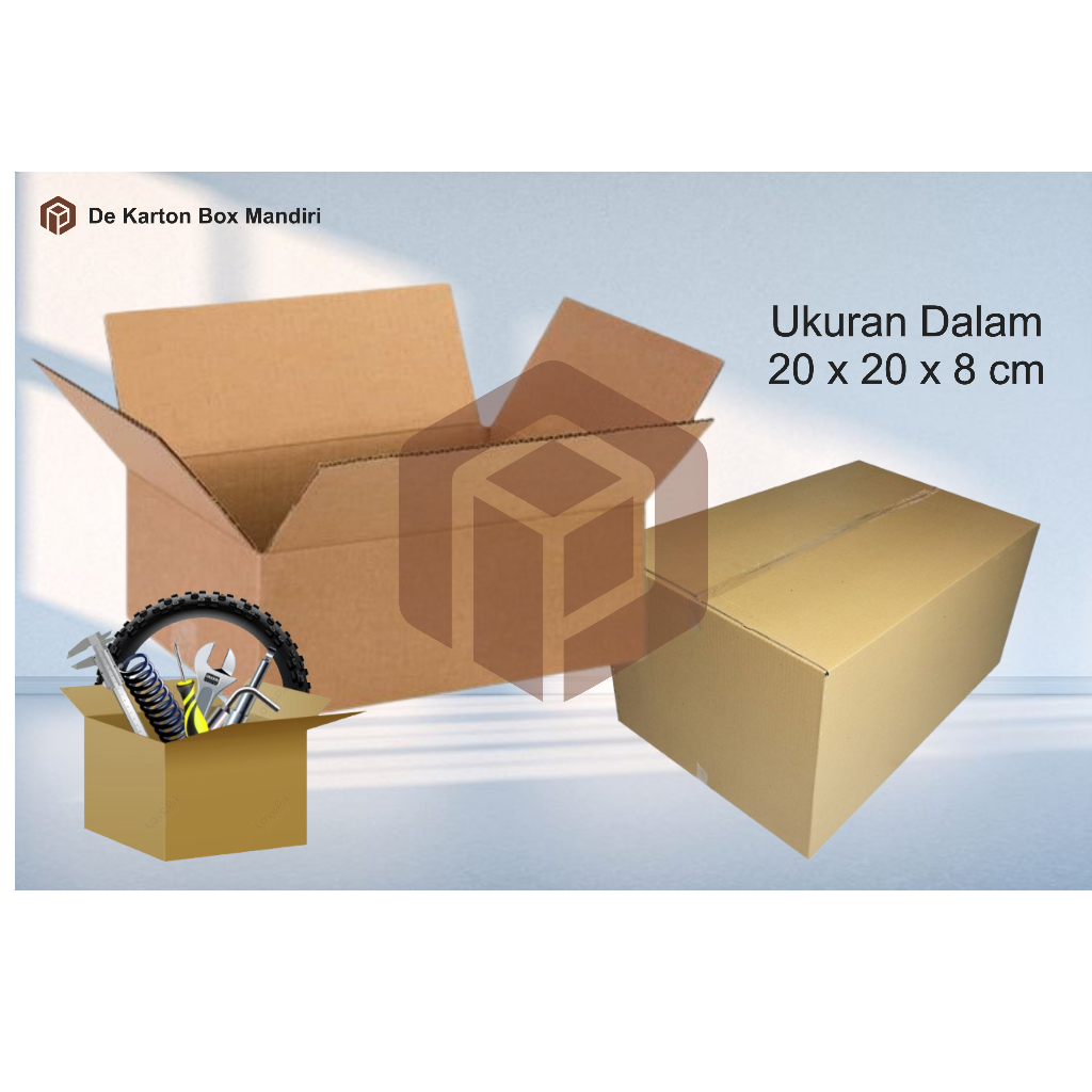 

Kardus Sedang Uk.20 x 20 x8 cm