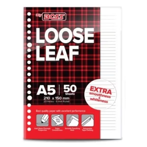 

Loose leaf A5 50 Bigboss