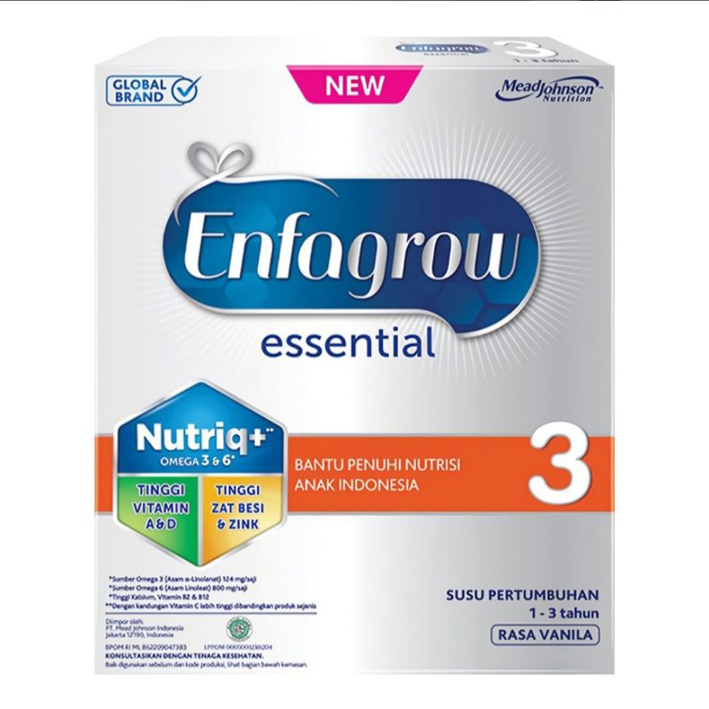 

Enfagrow Essential 3 Susu Bubuk Pertumbuhan Anak 1-3 Tahun Vanila 240 g