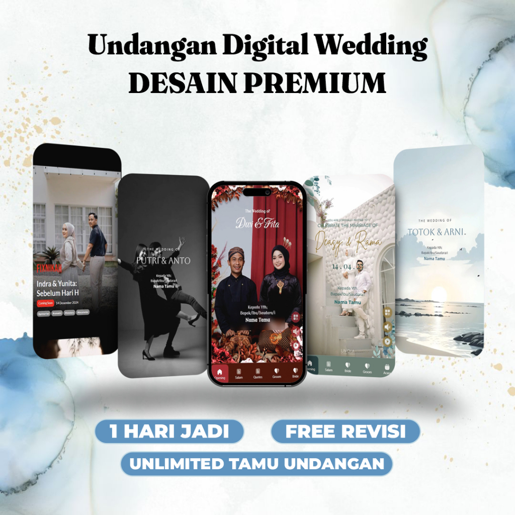 Undangan Digital Pernikahan Website Online Premium - undangan pernikahan aesthetic, undangan pernika