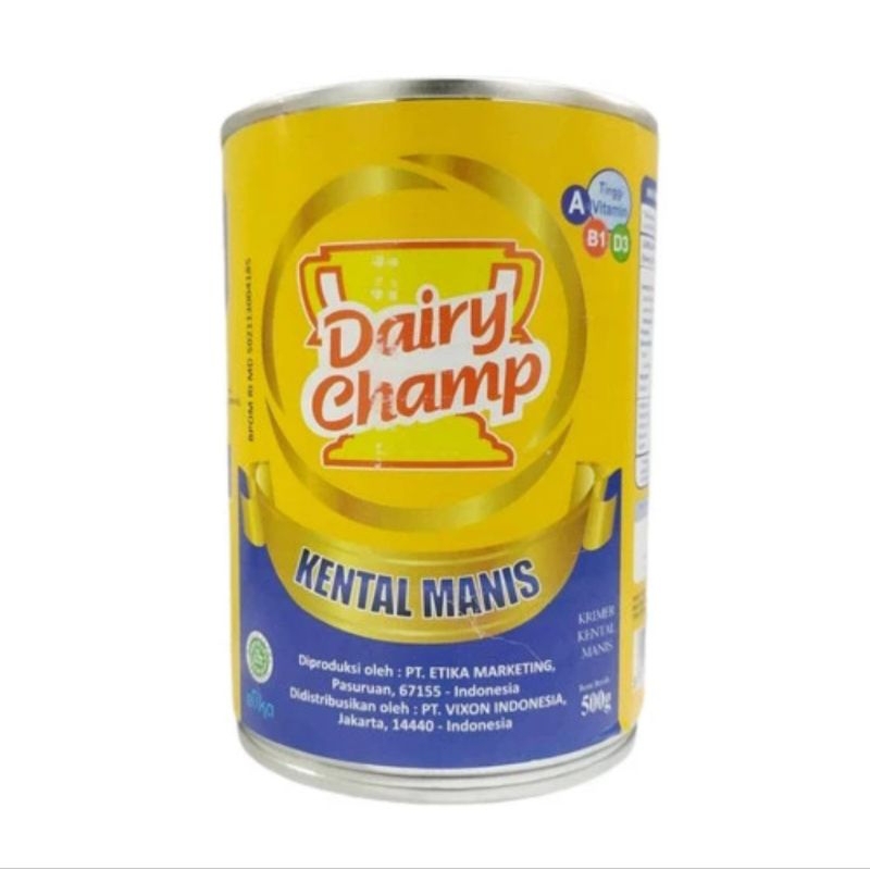 

FREE PACKING- Dairy Champ Krimer Kental Manis 480gr