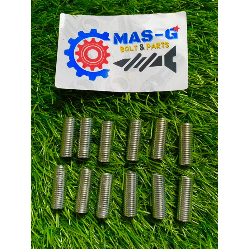 Sok drat putih M8 x M10 ( drat dalam 12mm x drat luar 14mm ) Panjang 2.5 cm