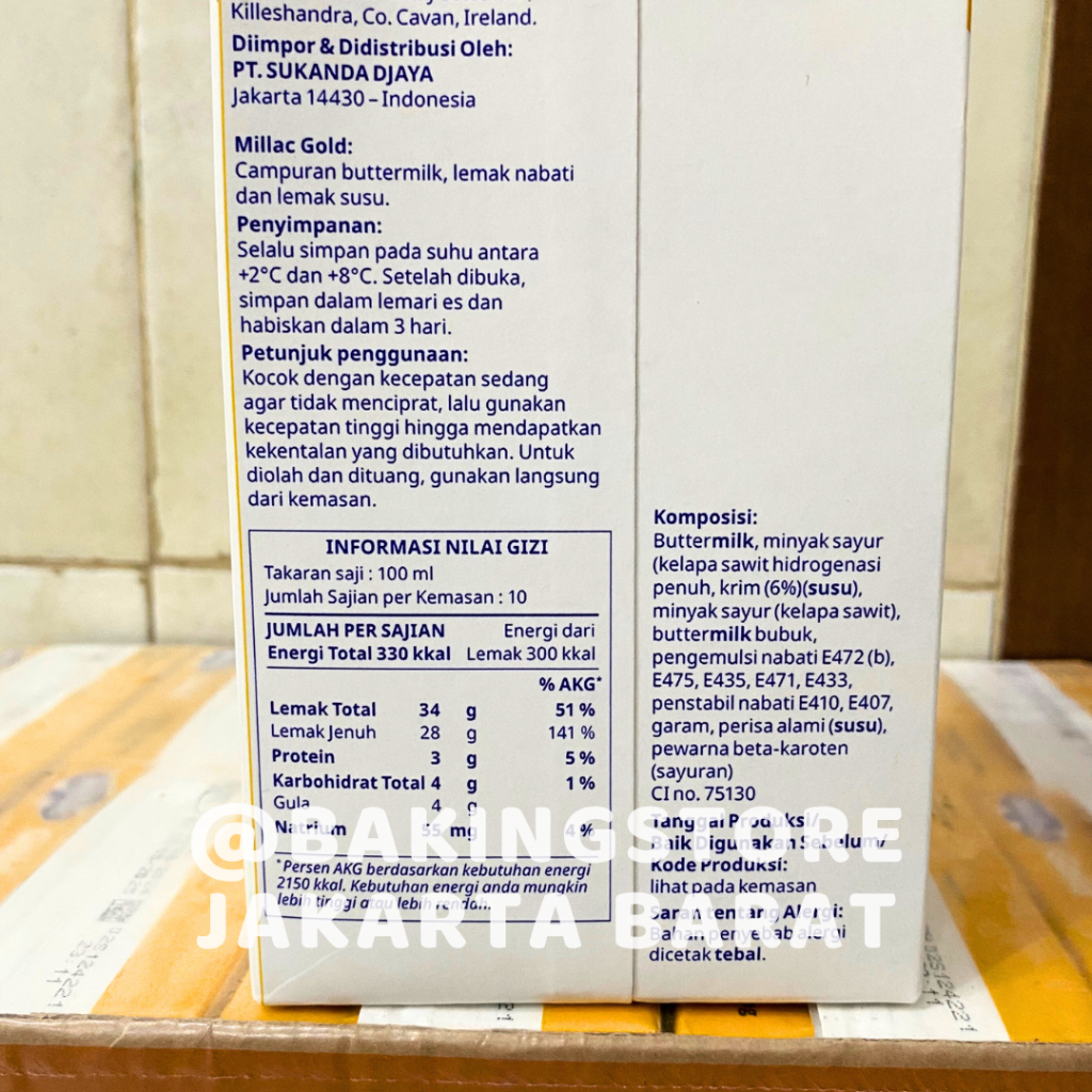 

RB [KARTON] Millac Gold Whipping Cream (1 Liter)