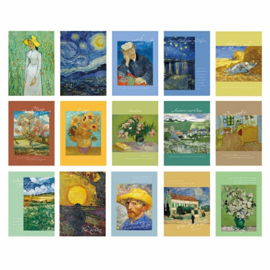 

Set Koleksi Kartu Pos / Postcard (Lukisan Vincent van Gogh) (Isi 15)