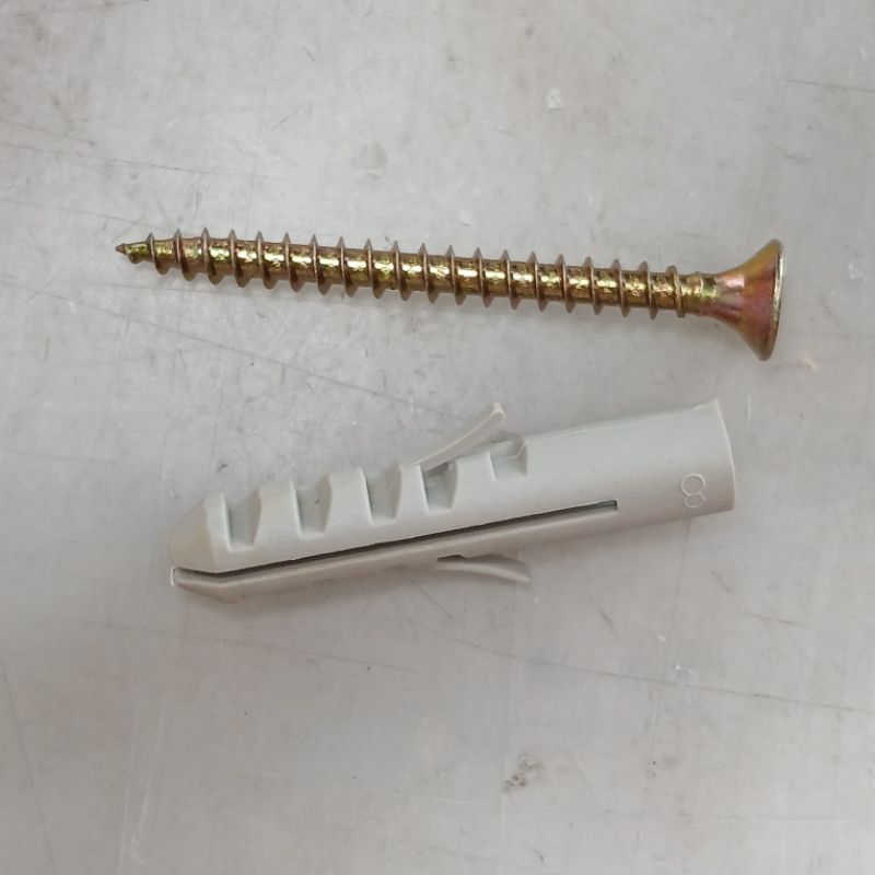 Sekrup plug baut pemasangan perabot ke dinding