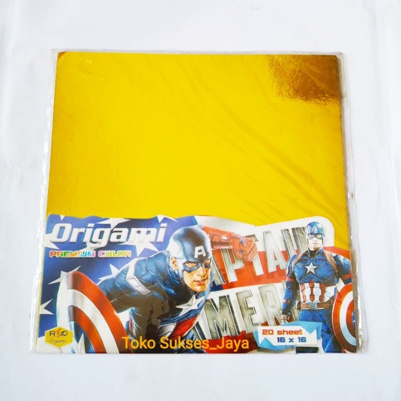 

( COD ) Origami Metalik Uk.16X16 cm | Kertas Lipat Warna Warni