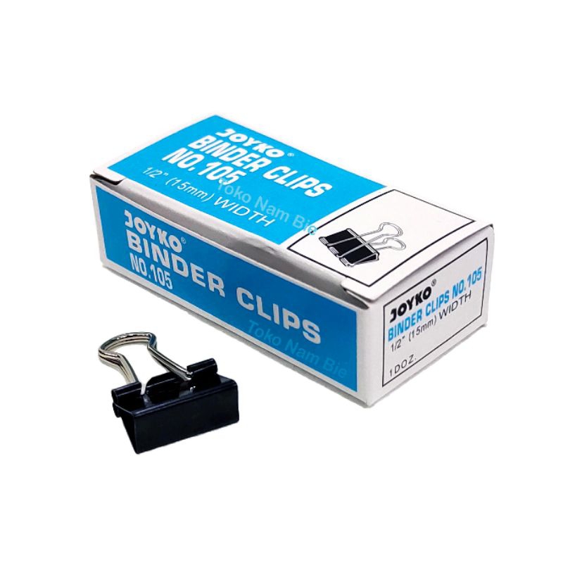 

(ISI 12 PCS) Binder Clip / Klip Penjepit Kertas JOYKO DB 105