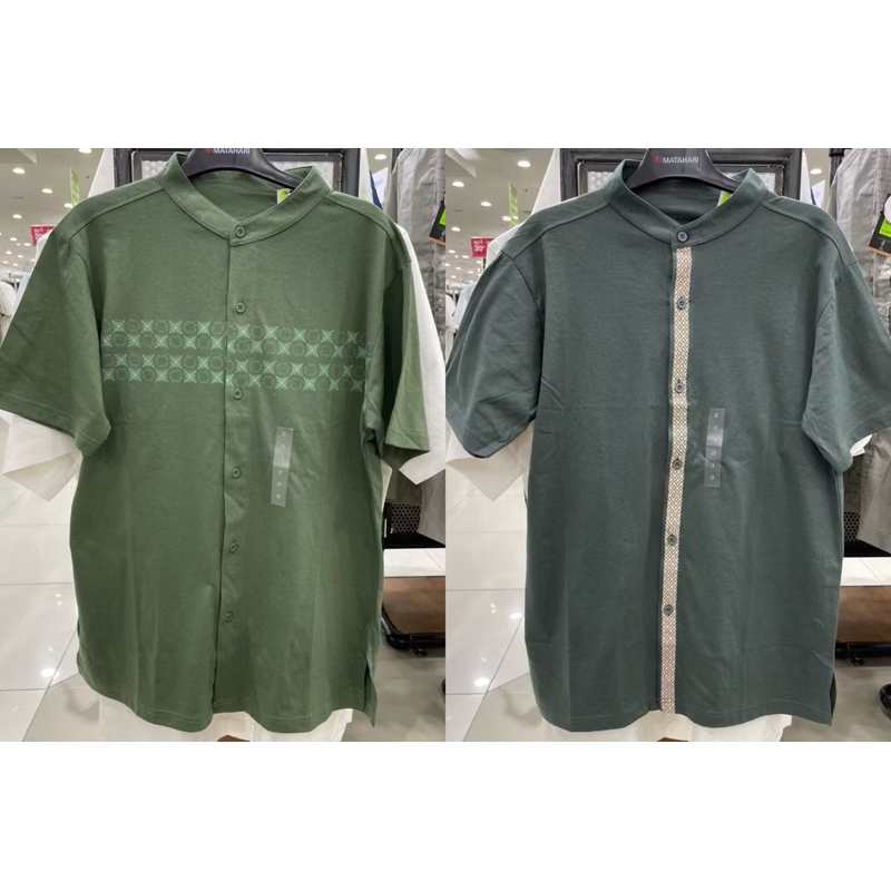 T-ZONE baju koko Pria size S M L XL