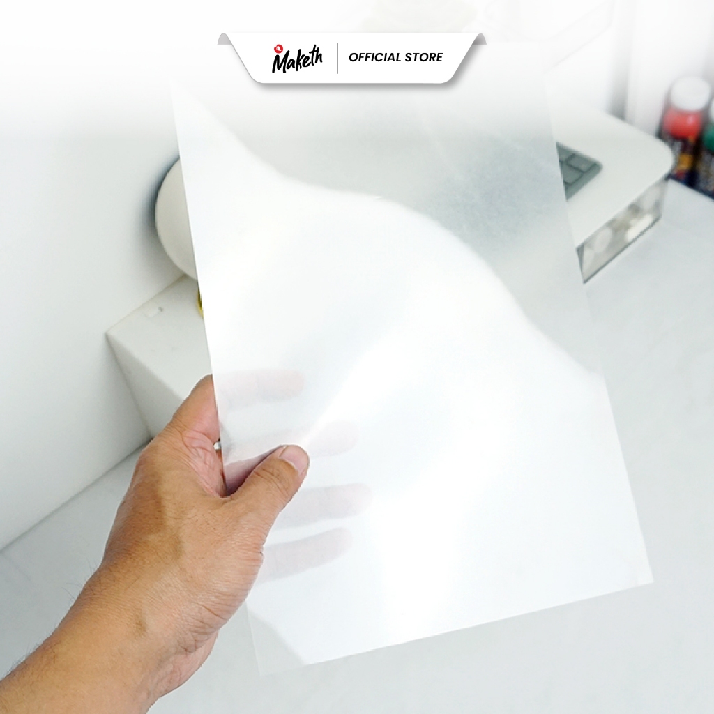 

Maketh Shrink Sheet Plastic Paper A4 DIY Keychain Gantungan Kunci