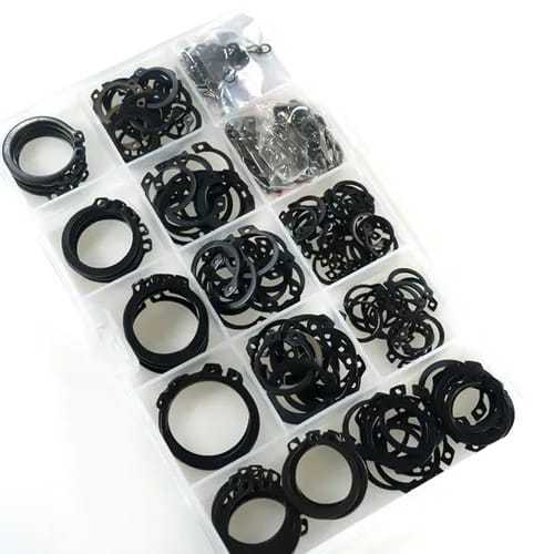 TYR Set Cincin Klip-C Ring Assortment Kit Stainless Steel 304 225 Pcs 300 Pcs Carbon Steel Ukuran M3