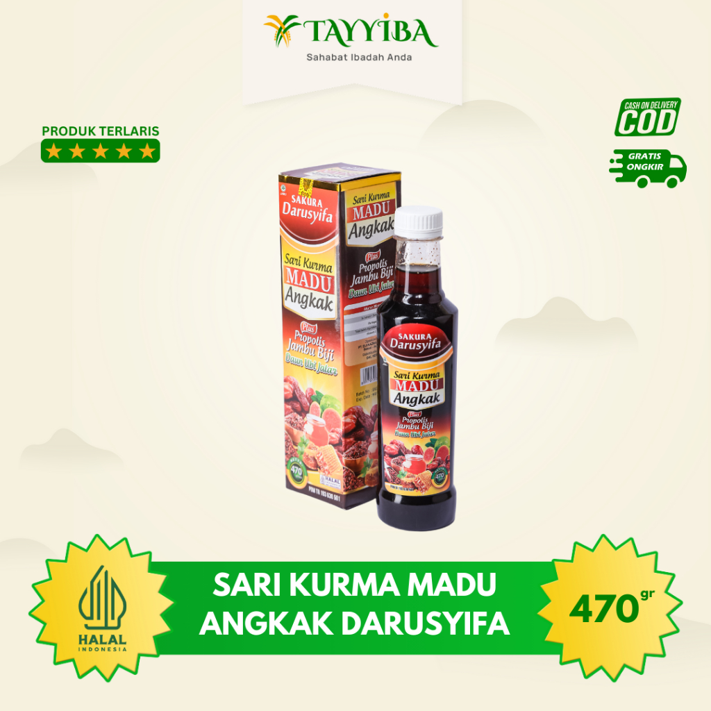 

Sari Kurma Madu Angkak Darusyifa 100% Original