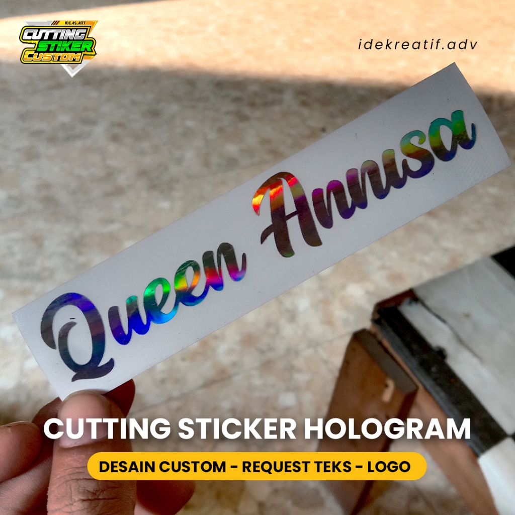 CUTTING STIKER HOLOGRAM CUSTOM