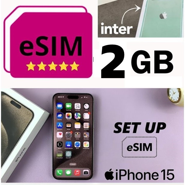esim hp inter roaming - kuota 2Gb 1day, solusi hilang sinyal, GARANSI