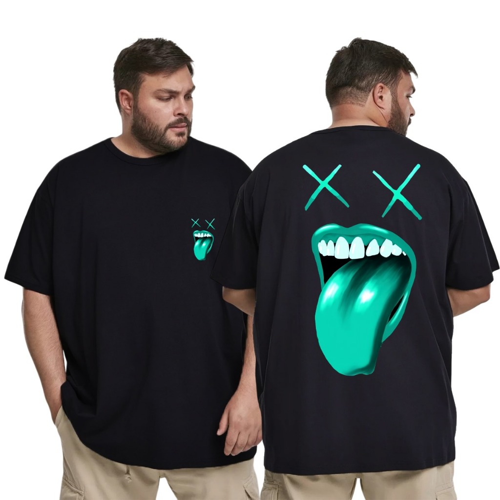 Kaos Pria Jumbo T-shirt Big Size 4XL-7XL COD