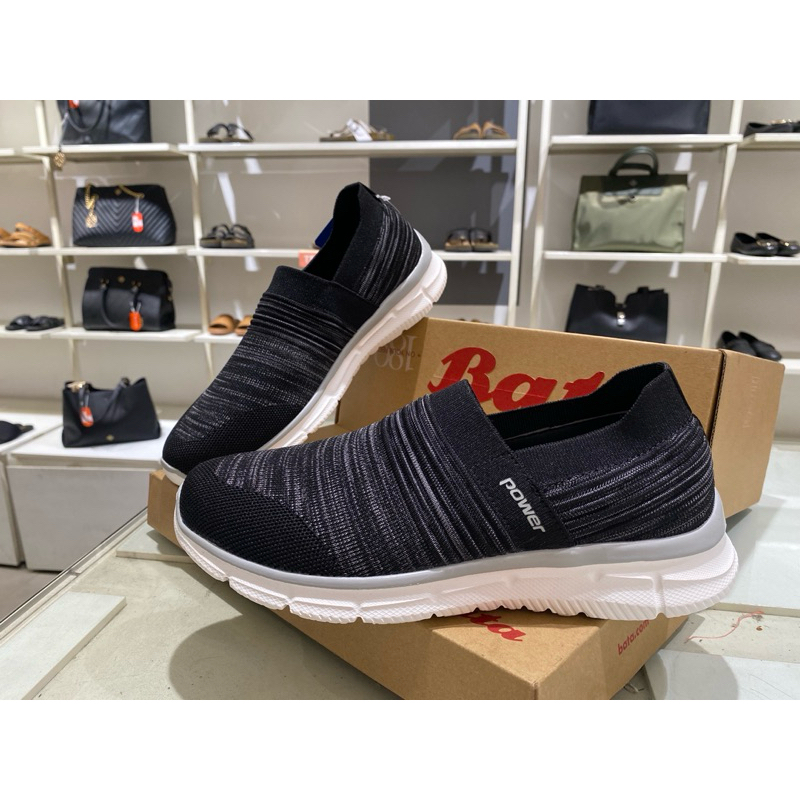 sepatu power pria memory foam anti slip bata original 828-6155