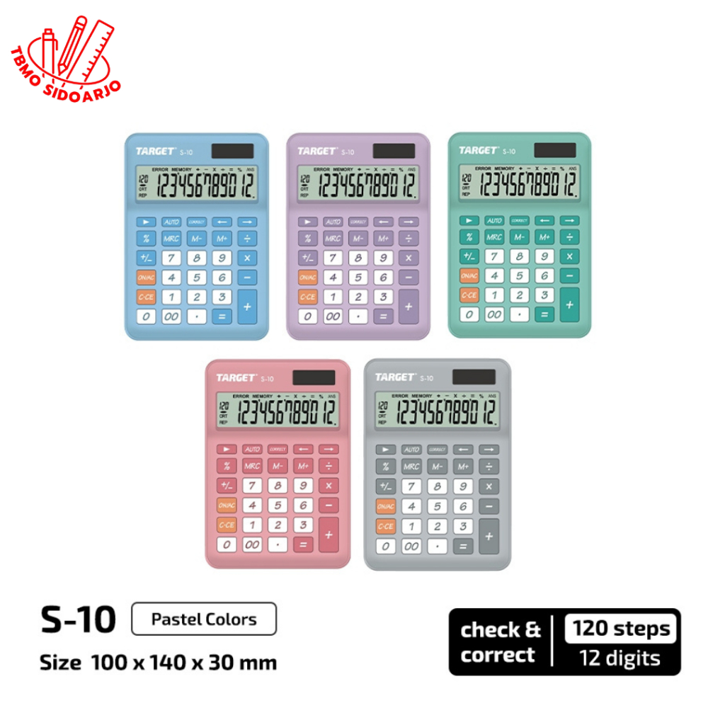 

TARGET KALKULATOR S-10 CHECK & CORRECT