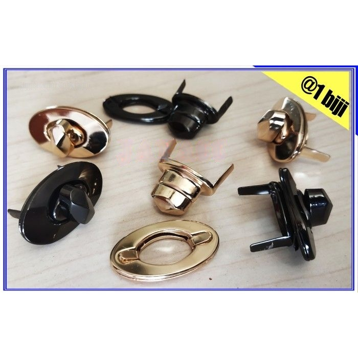 Aksesoris tas kunci putar oval kunci oval tas wanita harga untuk 1lusin