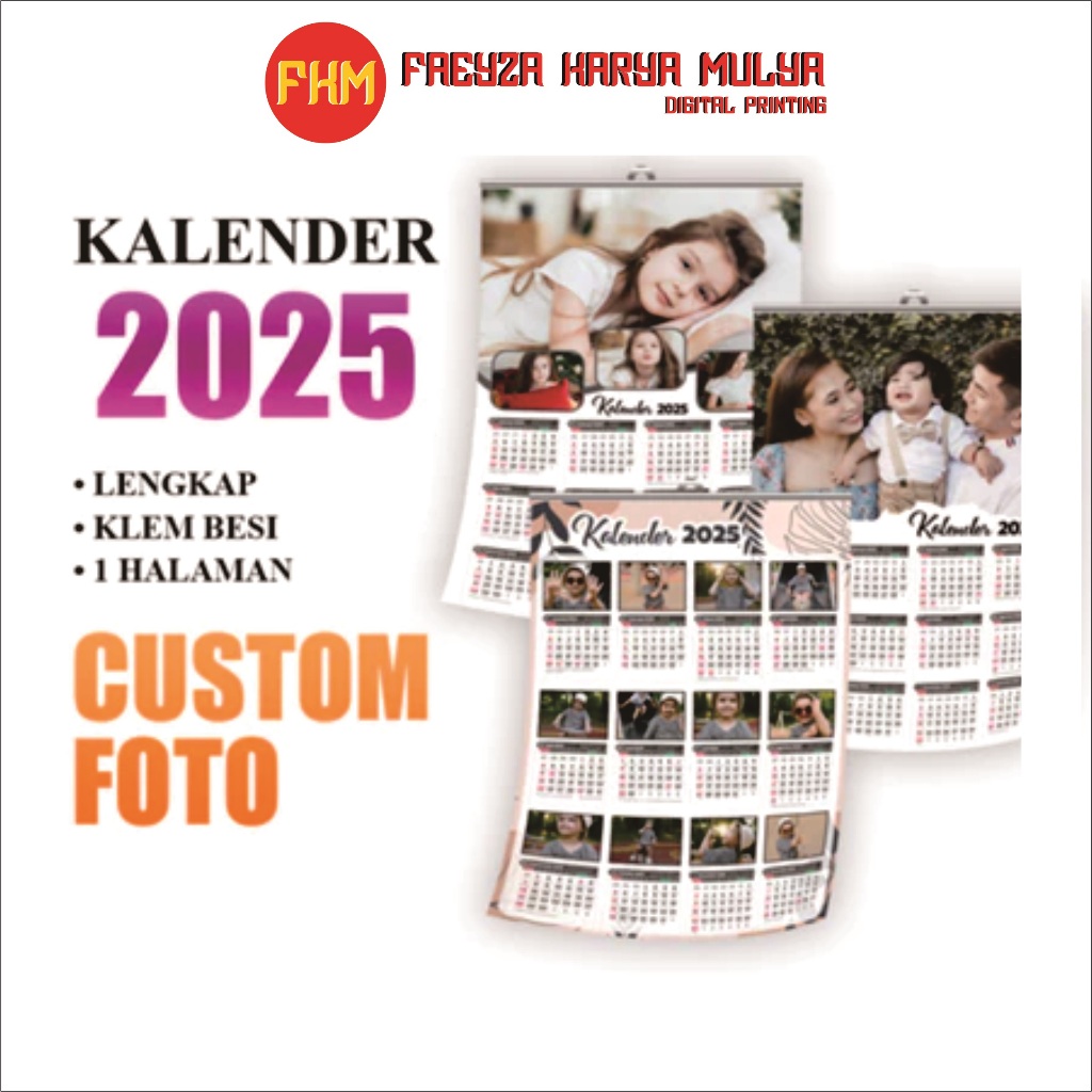 

(BISA SATUAN) KALENDER 2025 KALENDER CUSTOM FOTO TERBAIK MURAH KALENDER DINDING AESTHETIC