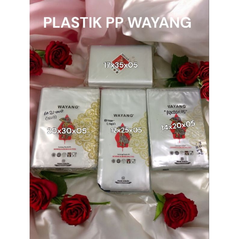[1 PACK]PLASTIK PP WAYANG 20x30x05 17x35x05 12x25x05 14x20x05