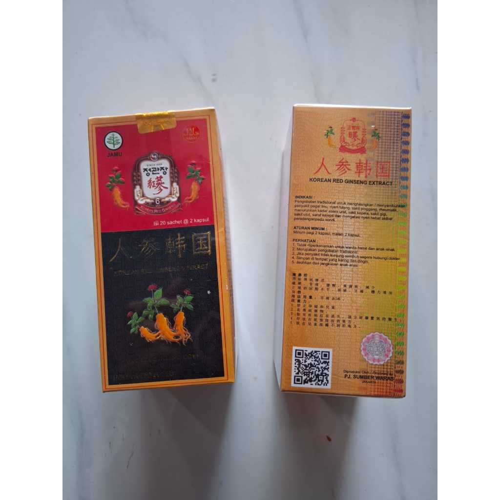 

Herbal Kapsul Gingseng Korea ( Per 20 pcs) - Ready Stok