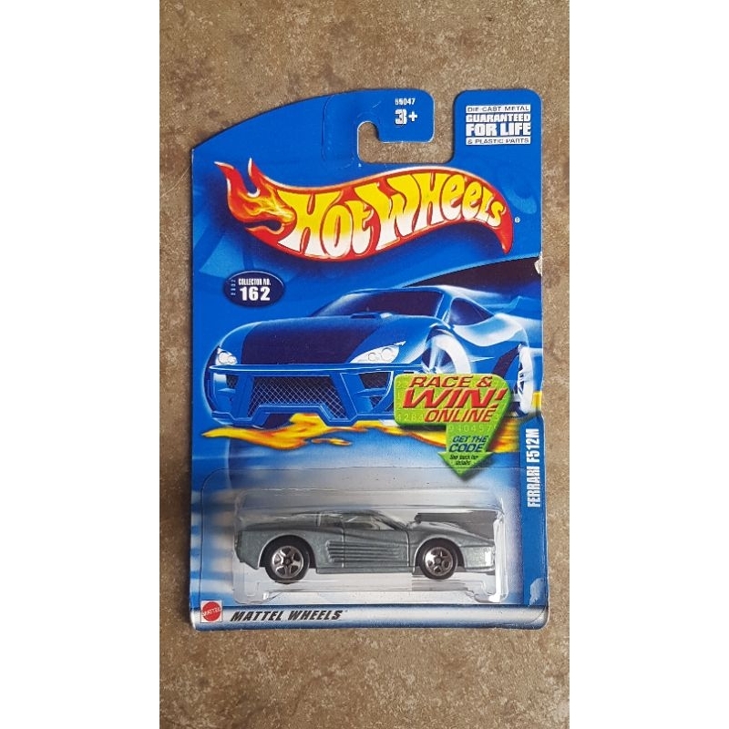 Hotwheels Ferrari F512M Grey Jago Balap