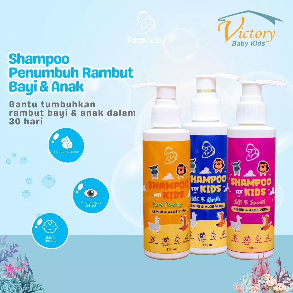 FORA Natures Shampoo 150ml - Sampo Penumbuh Rambut Bayi & Anak