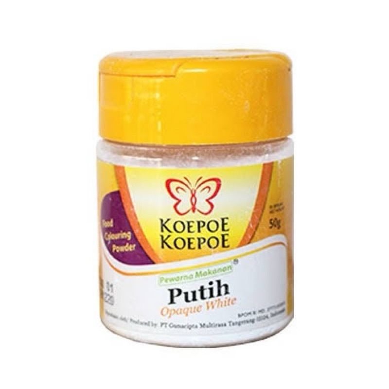 

pewarna putih/pemutih makanan koepoe koepoe