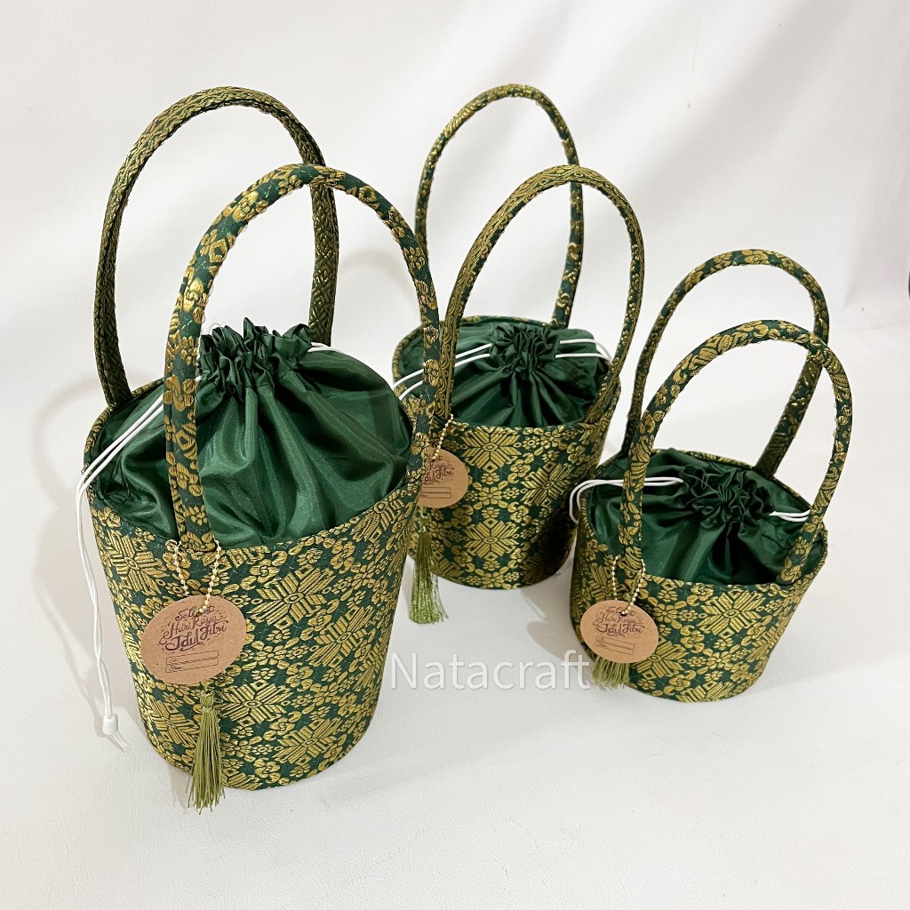 

iDk90 Natacraft-Tas Hampers Parcel Lebaran Tas Kado Tas Souvenir Songket