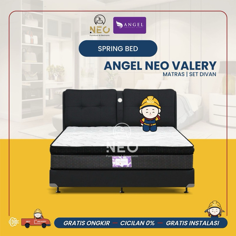 NEO - SPRINGBED ANGEL NEO VALERY XTRA  FULLSET KASUR AJA  MATRASS ONLY  SET DIVAN RANJANG TEMPAT TID