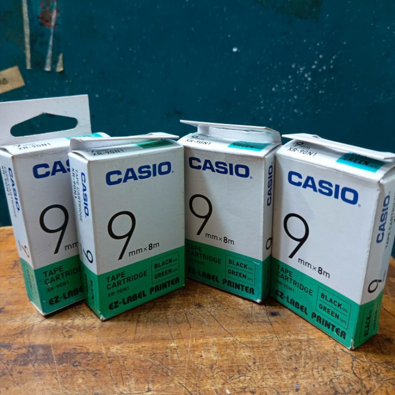 

EZ Label CASIO/EZ-Label Printer CASIO 9mm Green/Original by Casio/Promo