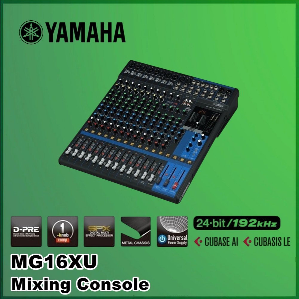 Yamaha MG16XU MG16 XU MG16X MG 16XU 16-Channel Mixing Mixer Console