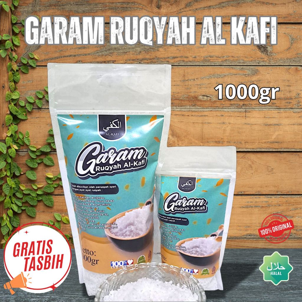 

Garam Ruqyah Premium Al Kafi 100% Original - Kemasan 1000gr Melancarkan Rezeki dan Usaha / Mengusir Jin
