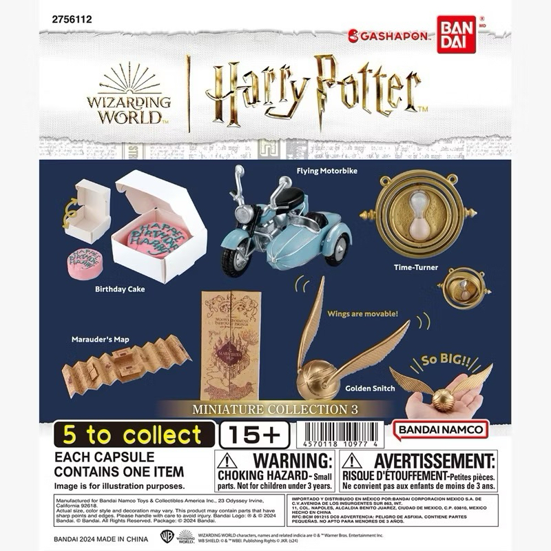 READY ‼️ Gashapon Harry Potter Miniature Collection 3 / Selected Gacha Harry Potter (Motor Hagrid, H