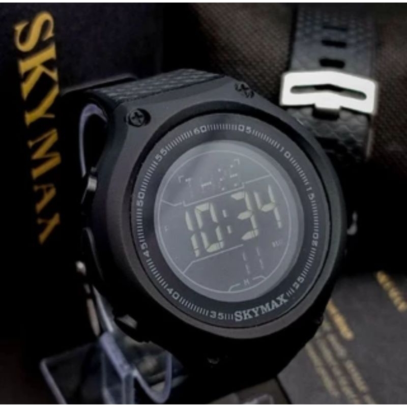 Jam Tangan Pria ORI SKYMAX Watches Rubber Digital Anti Air
