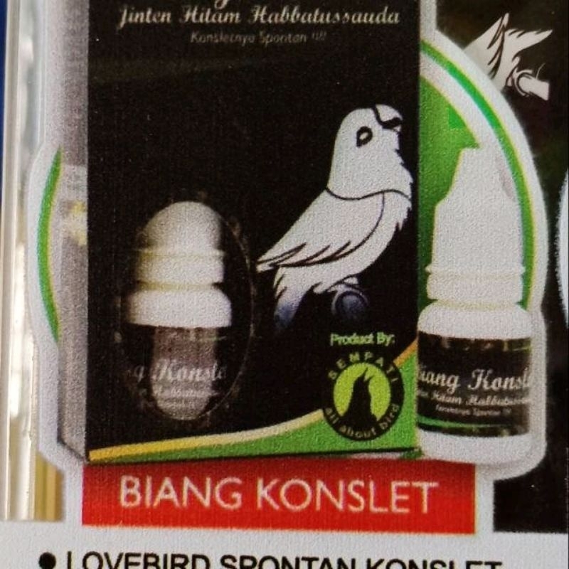 Biang konslet Lovebird sempati vitamin burung lovebird