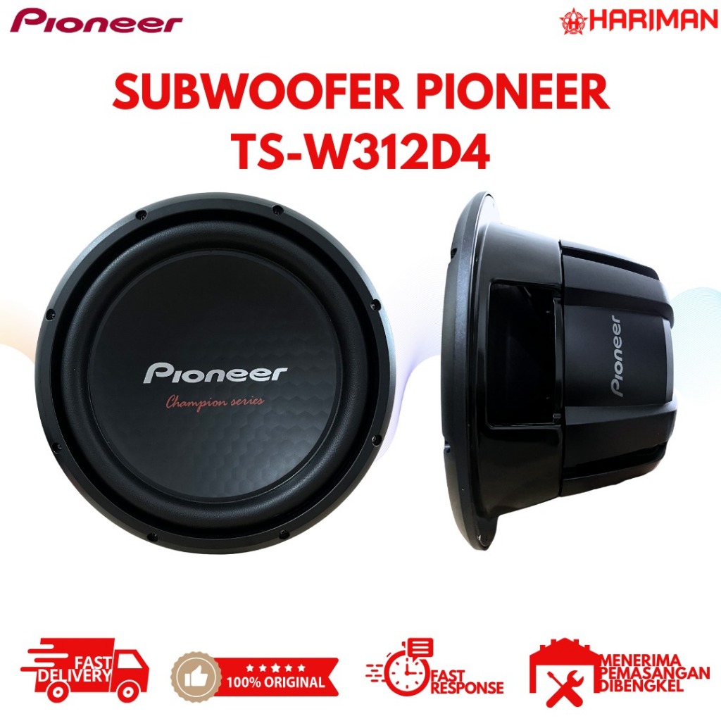 Subwoofer 12 Inch Double Coil Pioneer TS-W312D4