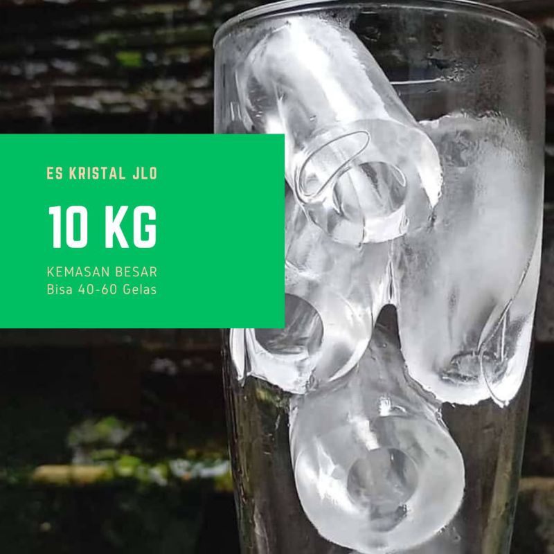 

Es Kristal Family Pack 1 bal 10 Kg Depok Kemasan Besar Bersih Higienis