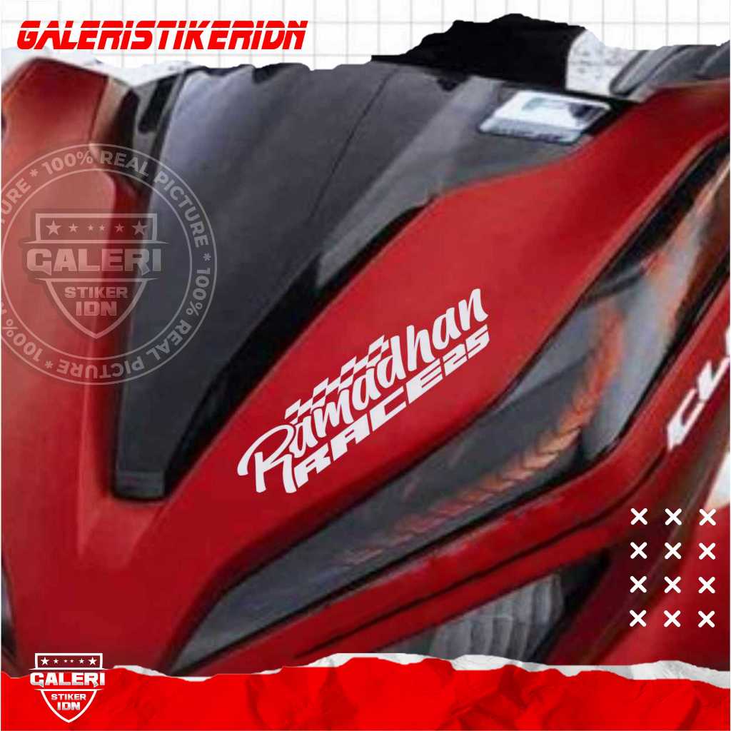 STIKER MOTOR RAMADHAN RACE STIKER CUTTING TANPA BACKROUND