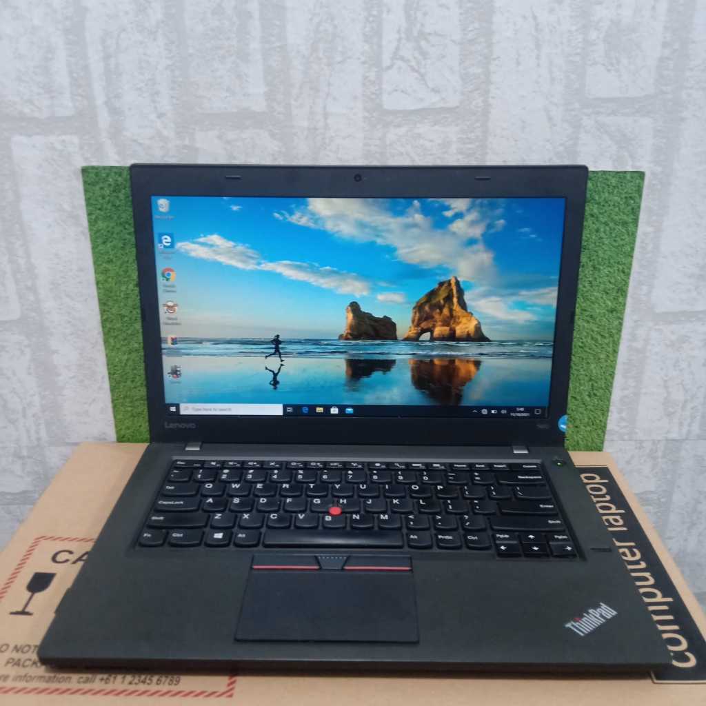 Laptop Lenovo Thinkpad T460 (Touchscreen), Gaming, Editing, ##Dualpenyimpananbatre, Ngebut, SLIM, Bl