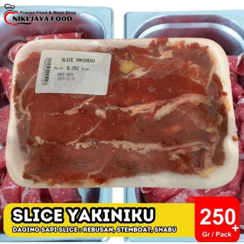 

Daging Slice Yakiniku 250 gram || Niki Jaya Food