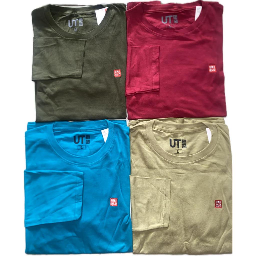 Uniqlo - Kaos UNIQLO Branded Lengan Panjang