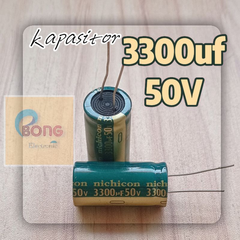 Capasitor / Kapasitor 3300uf 50v Nichicon