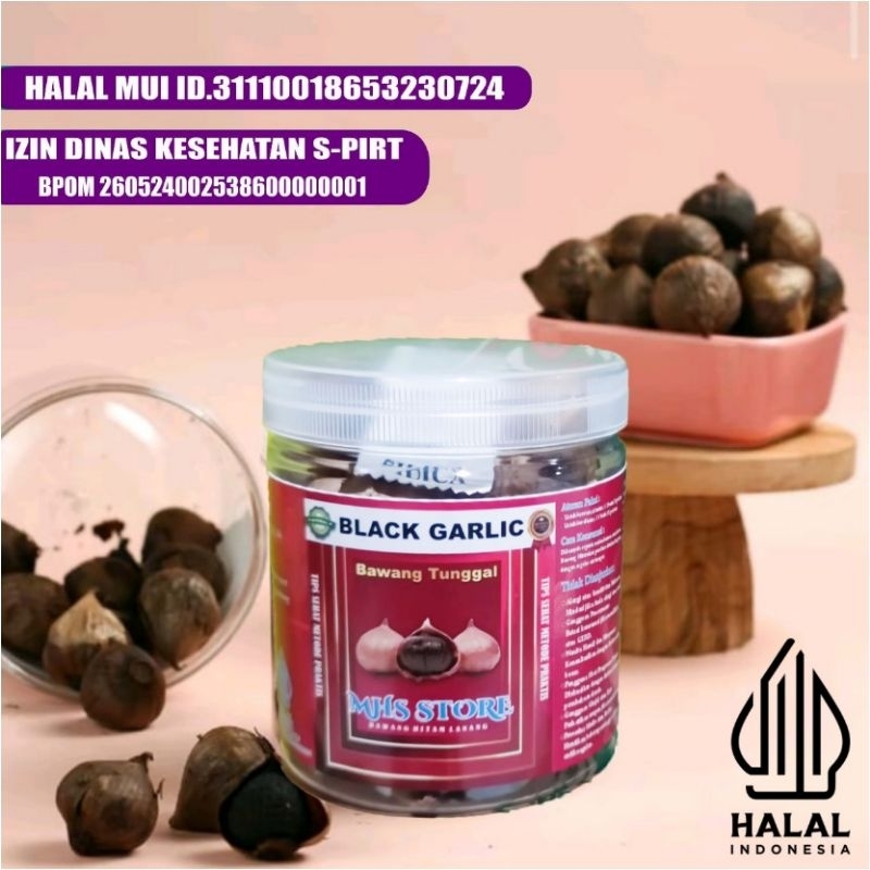 

Black Garlic /Bawang Putih Hitam Tunggal Premium 500 gr