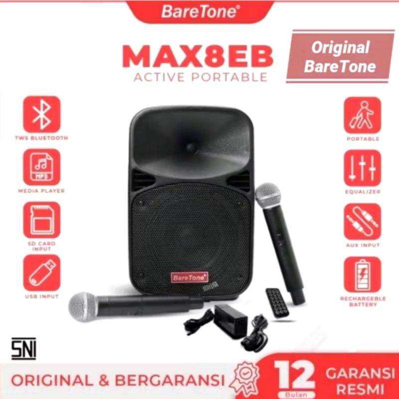 Portable meeting Baretone 8 inch Max8eb Baretone max8eb