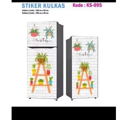 STICKER KULKAS 2 PINTU